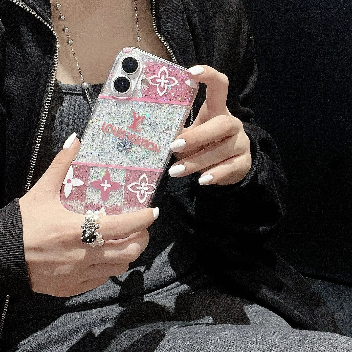 Designer Louis Vuitton Iphone 16 case – Slim Clear Phone Case