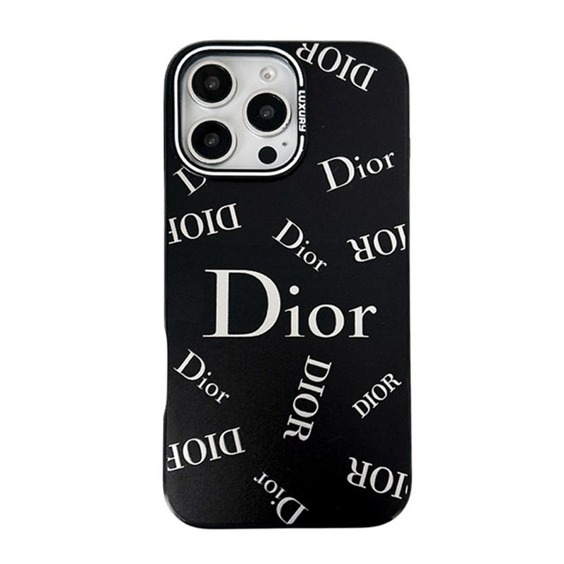 Luxury Dior & Chanel Black iPhone Case