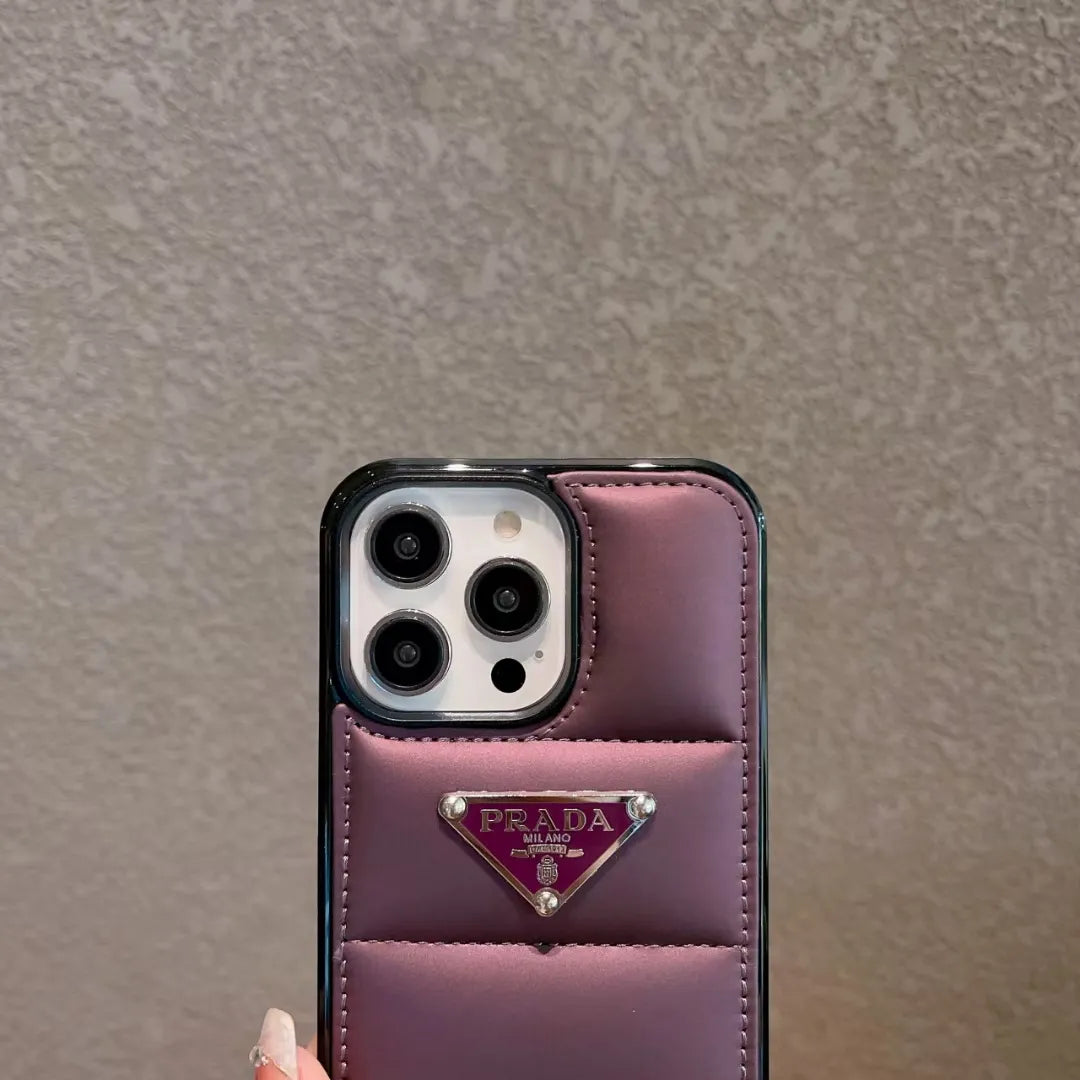 Shockproof Prada Puffer Phone Case – Luxury Designer Phone Case