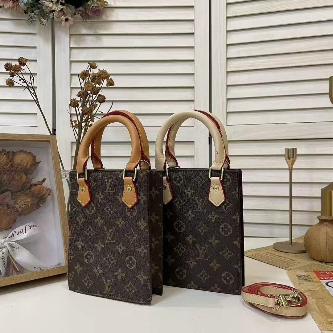 Designer Louis Vuitton Tote Bag With Crossbody Strap Inspired