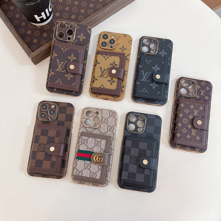 Luxury LV Classic Color Card Bag Apple iPhone Case