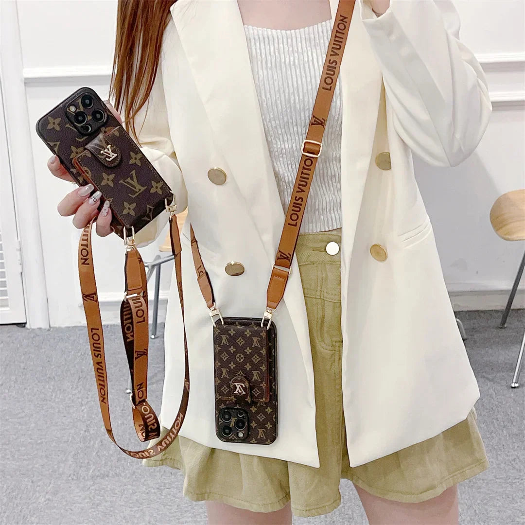 Louis Vuitton Phone Monogram Case with Strap For iPhone 17 /16 /15 /14