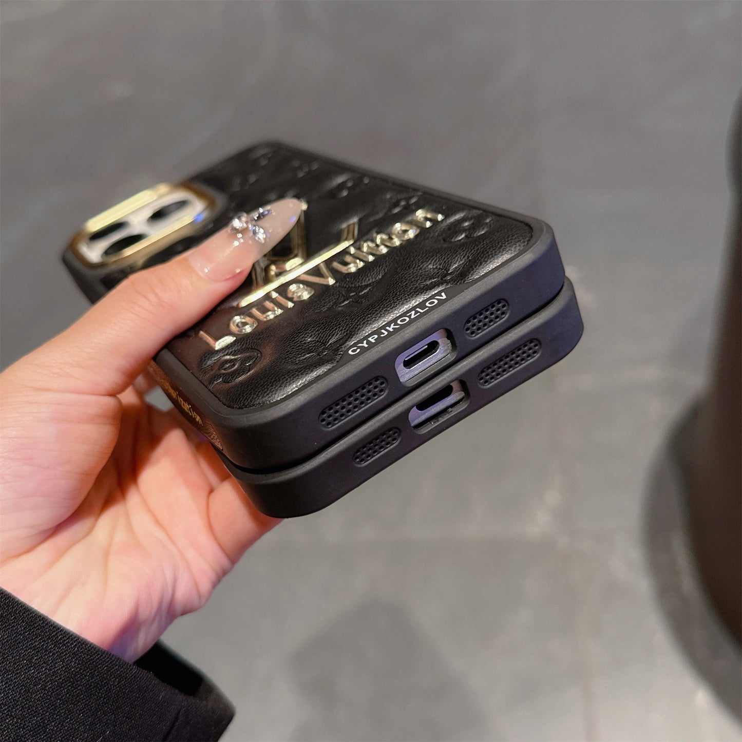 Leather Louis Vuitton Apple iPhone Case