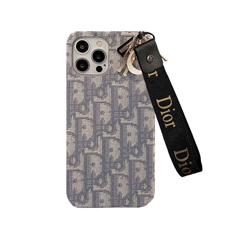 Designer Lady Dior Phone Case With Strap