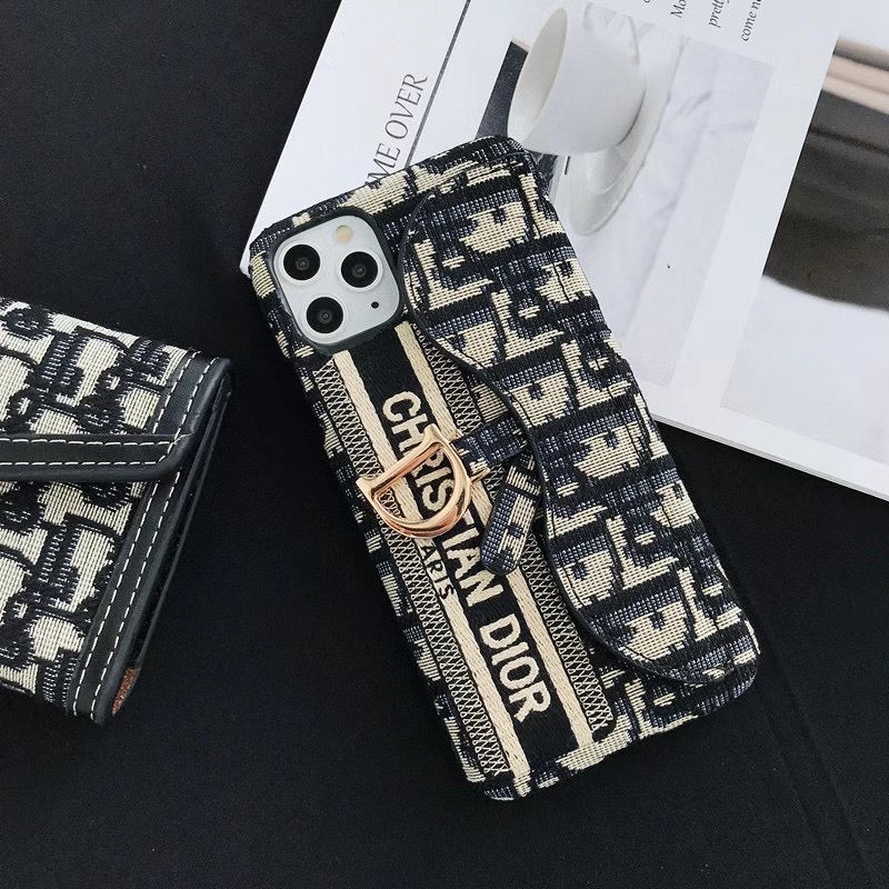Dior Luxury iPhone Case with Card Holder