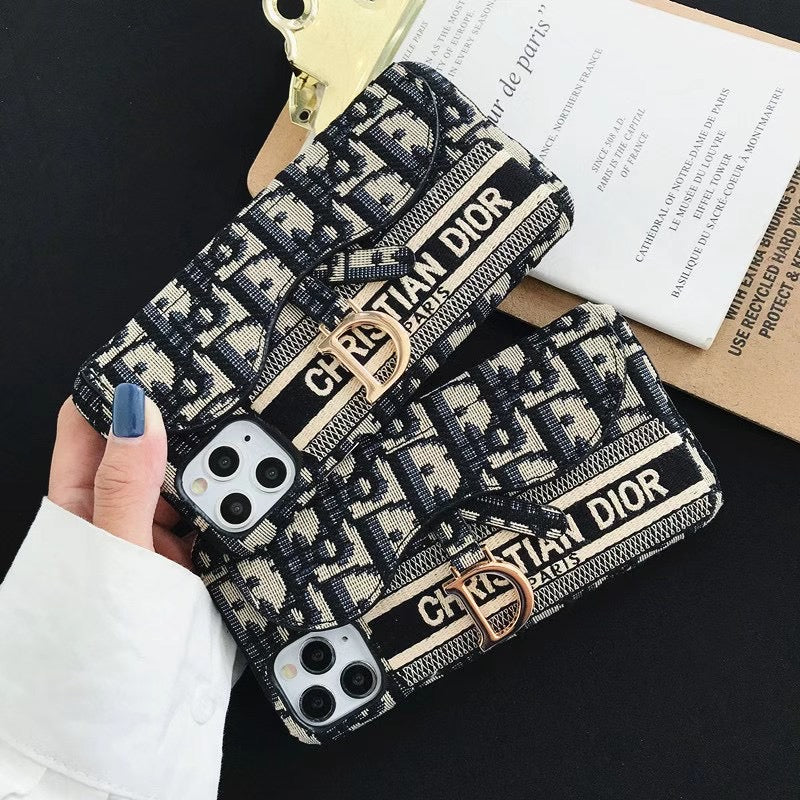 Dior Luxury iPhone Case with Card Holder
