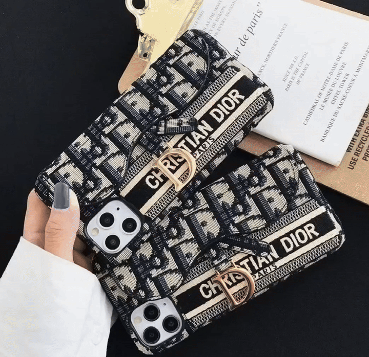 Dior Luxury iPhone Case with Card Holder