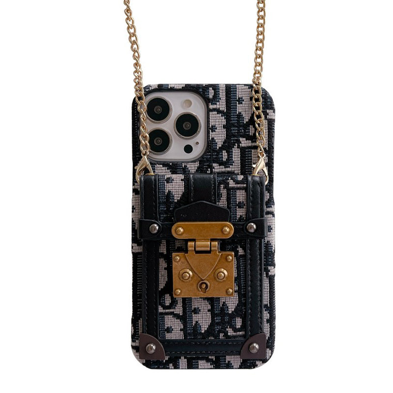 Designer Dior Card Bag Fabric iPhone Case