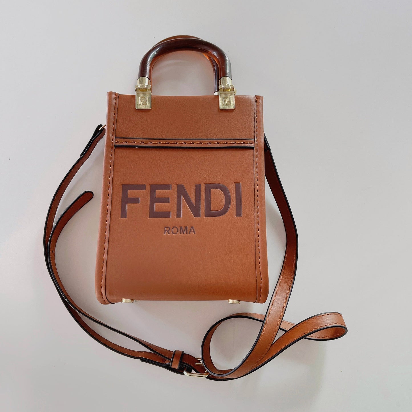 Designer Fendi Tote Bag With Crossbody Strap Inspired