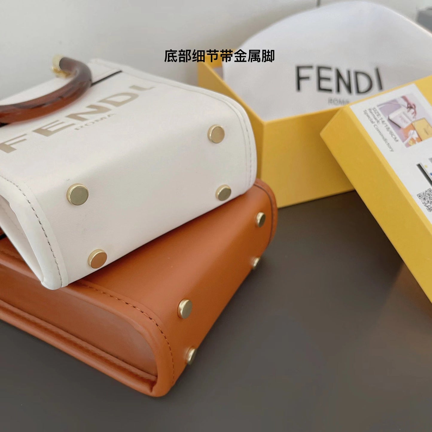 Designer Fendi Tote Bag With Crossbody Strap Inspired