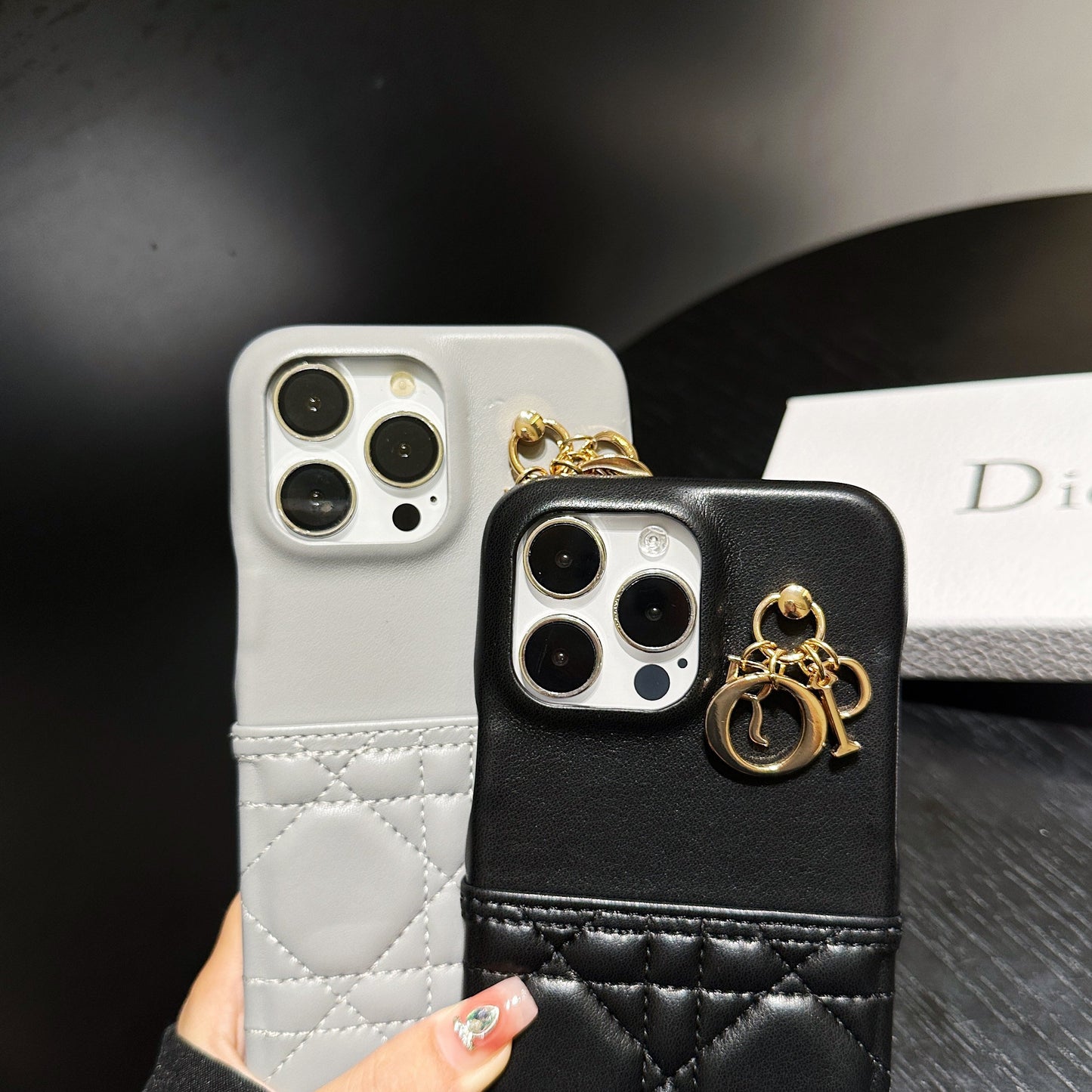 Inspired Designer Christian Dior Leather iPhone Case