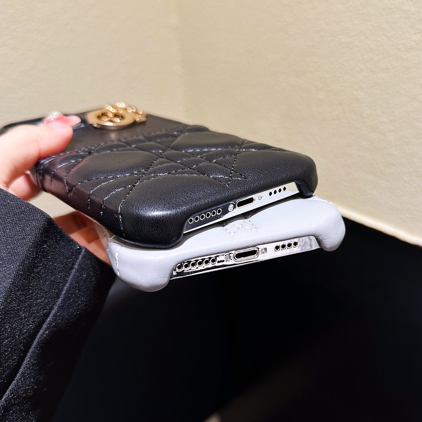 Inspired Designer Christian Dior Leather iPhone Case