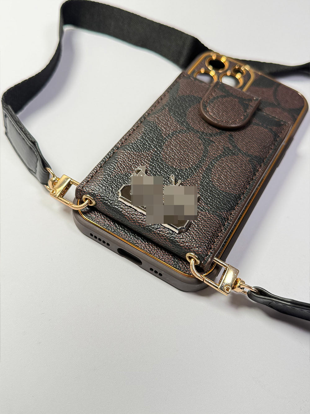 Coach IPhone Case With Card Holder & Strap