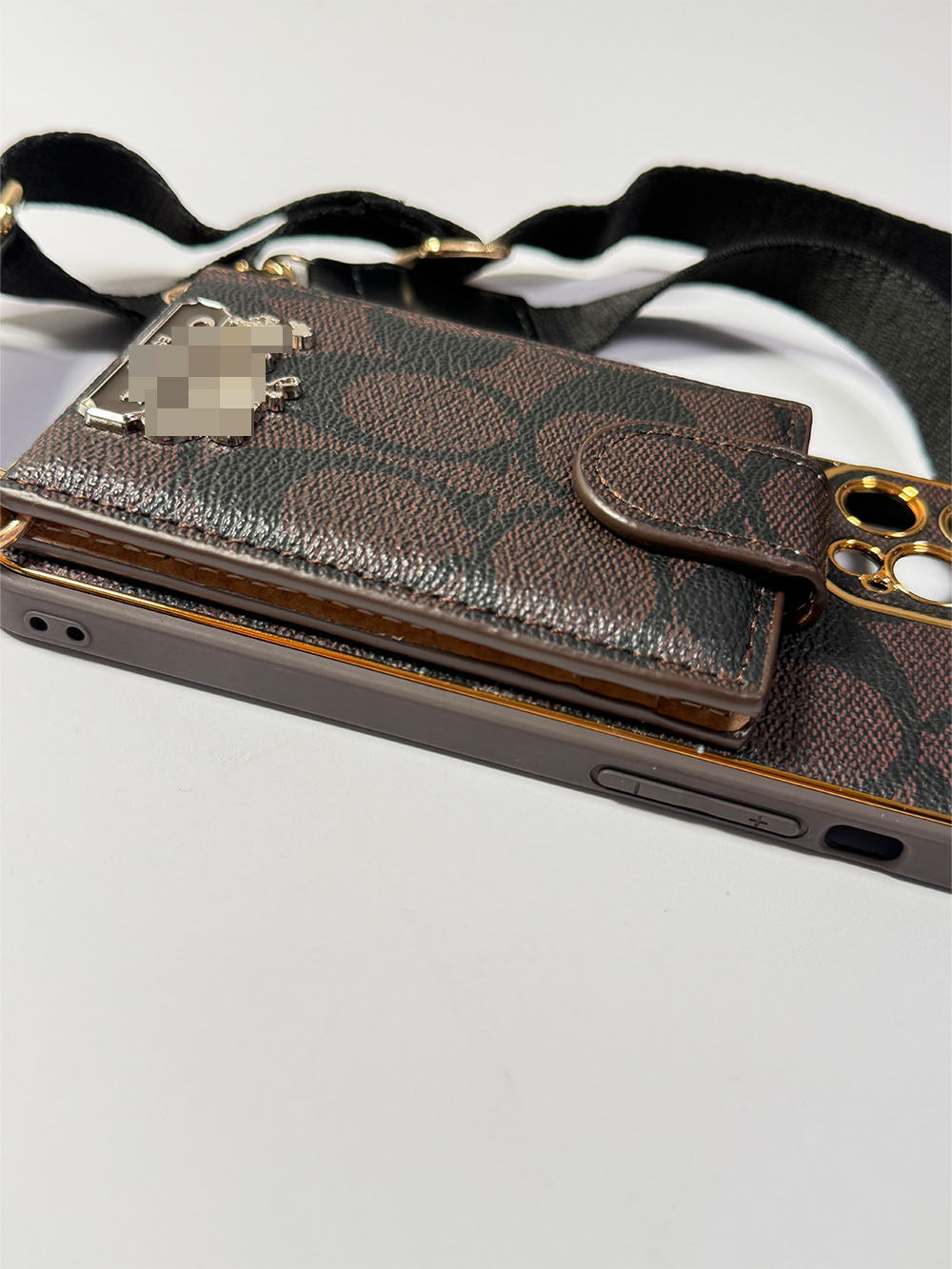 Coach IPhone Case With Card Holder & Strap