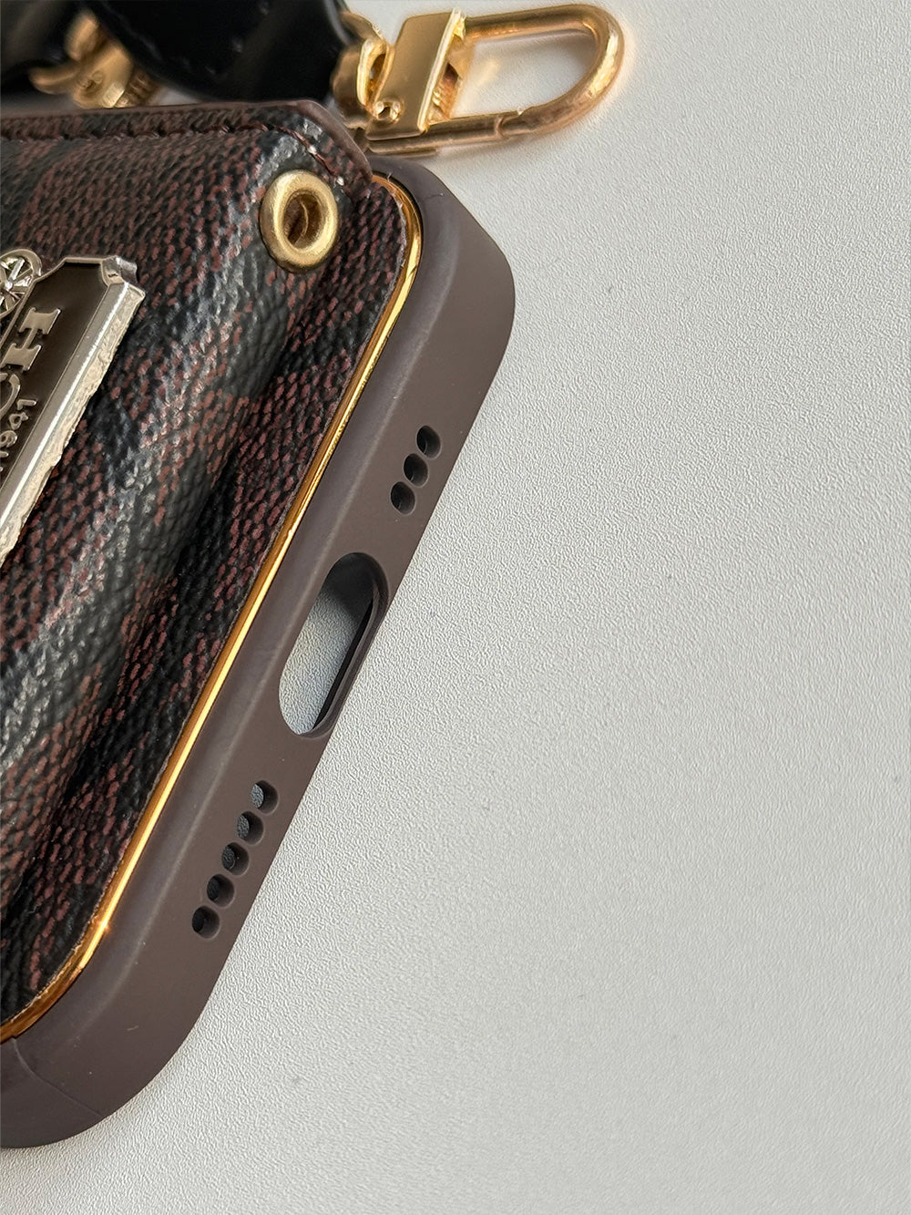 Coach IPhone Case With Card Holder & Strap