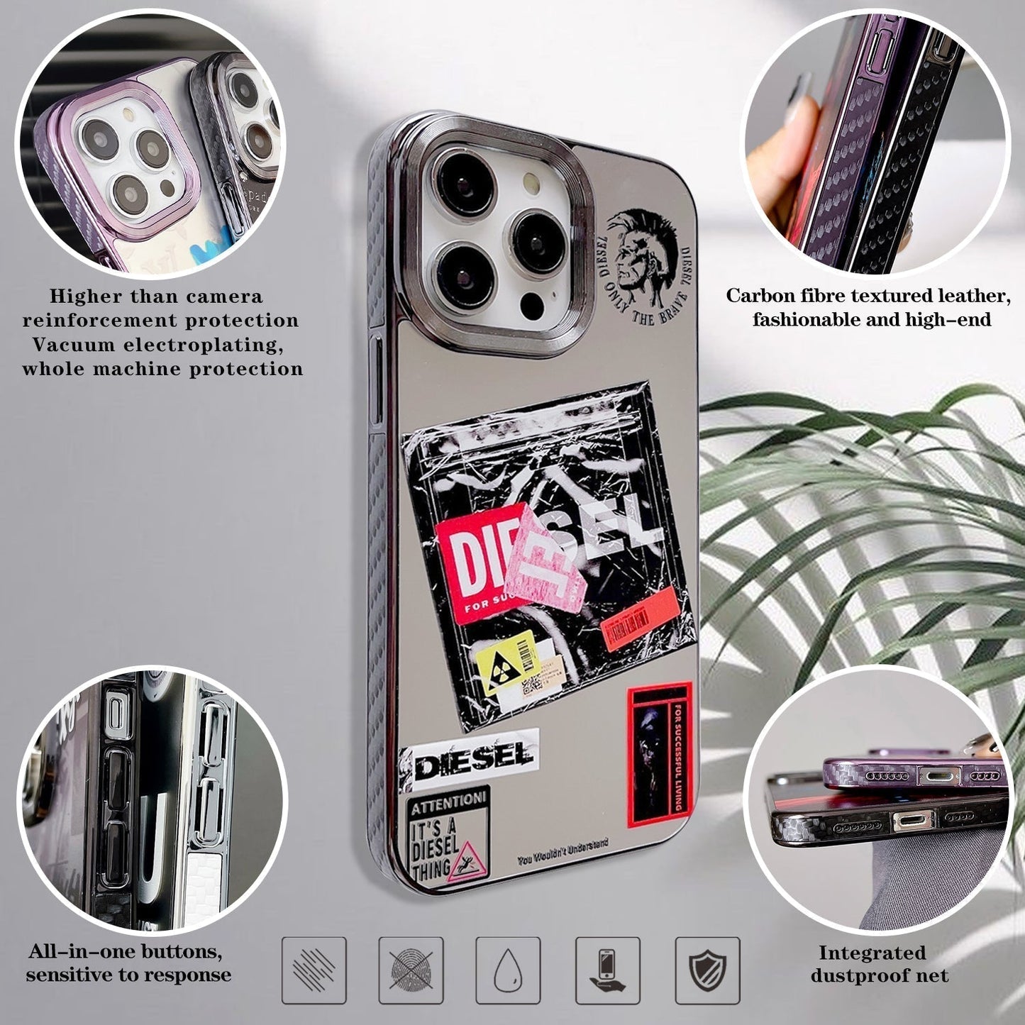 Designer DIESEL iPhone case A27 A28 Inspired
