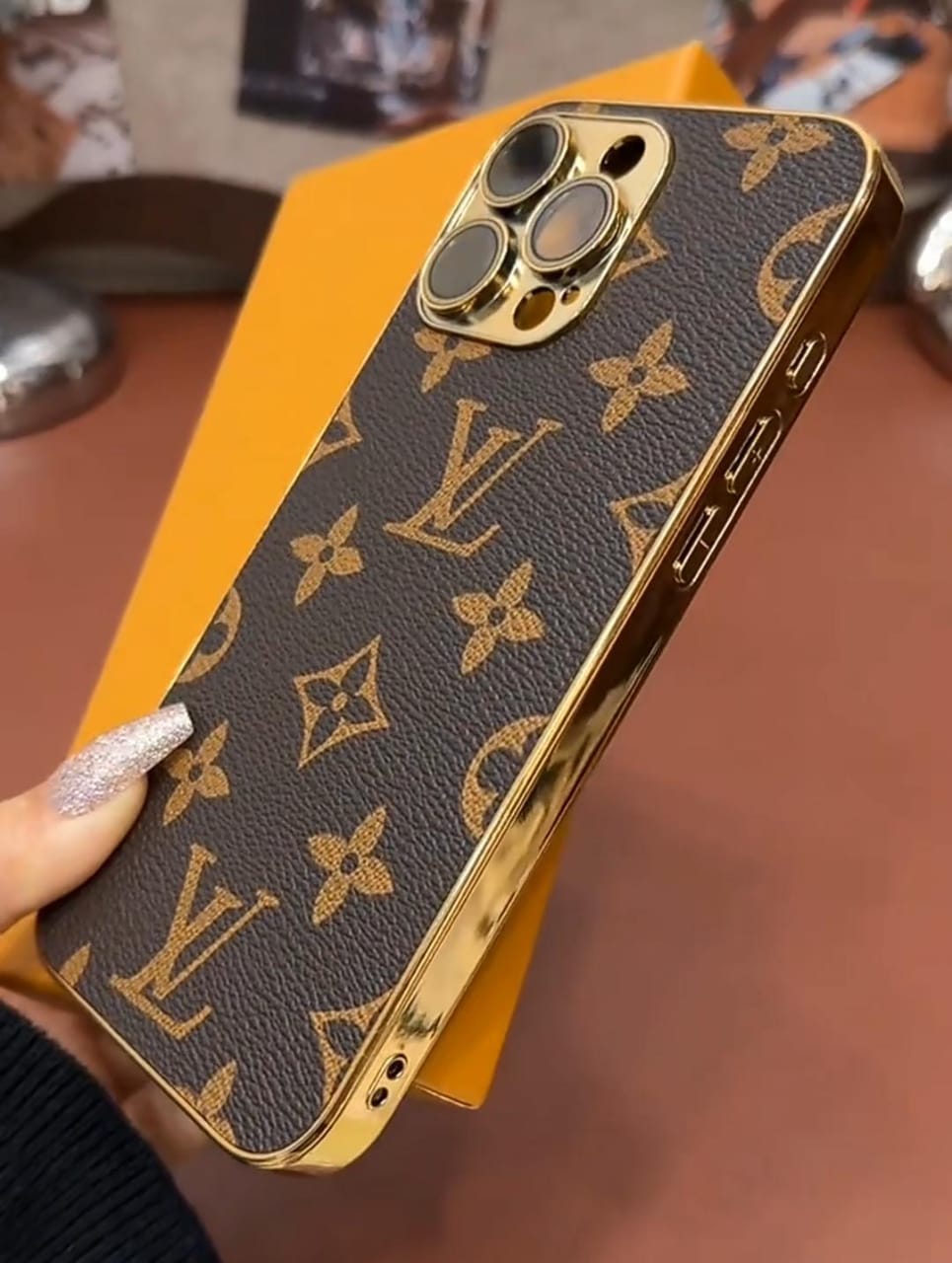 LUXURY LV IPHONE CASE LEATHER COVER