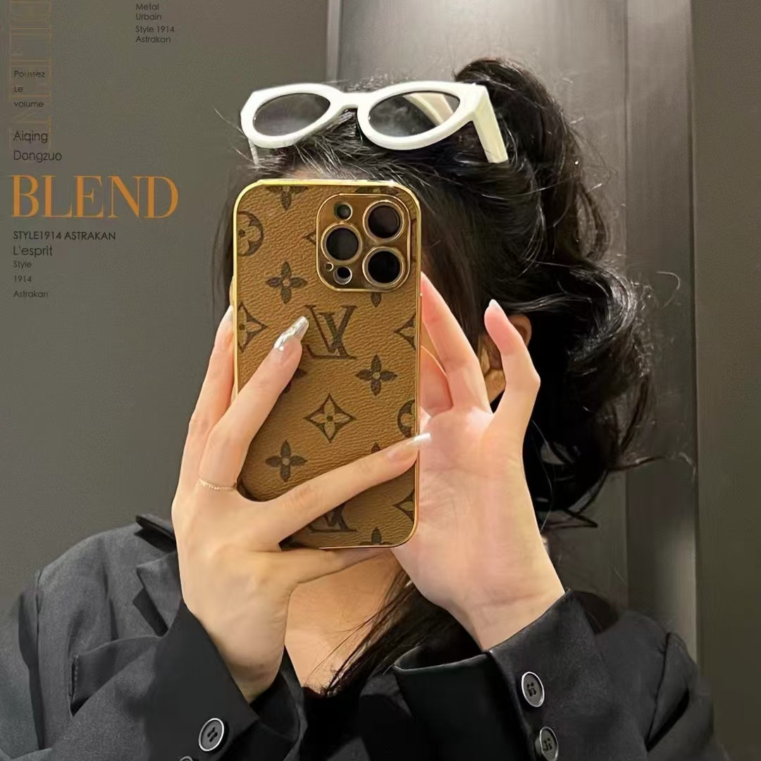 LUXURY LV IPHONE CASE LEATHER COVER