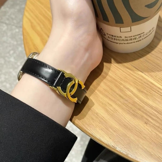 Double-C Leather Strap