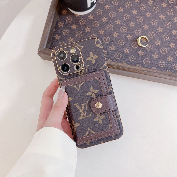 Luxury LV Classic Color Card Bag Apple iPhone Case