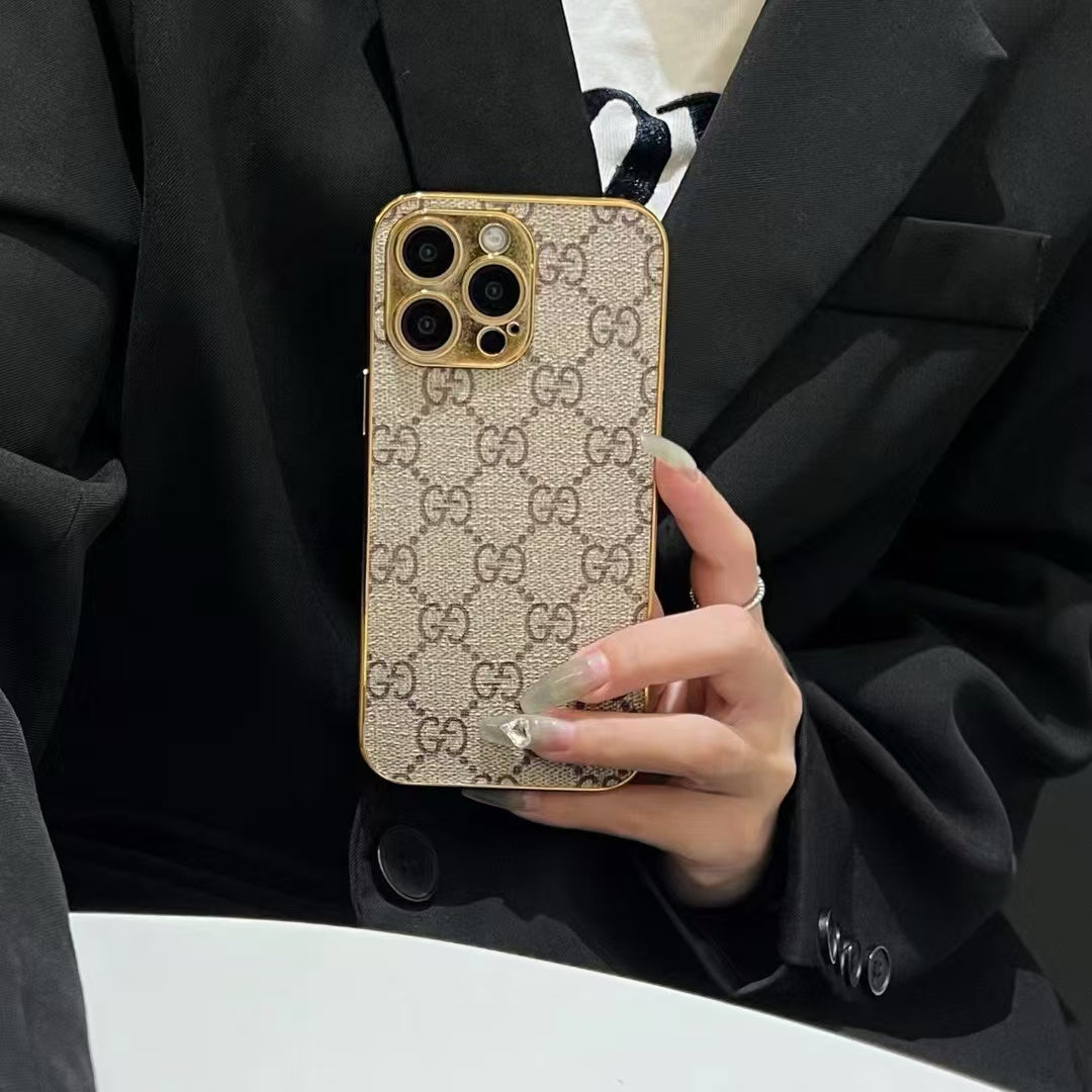 LUXURY LV IPHONE CASE LEATHER COVER