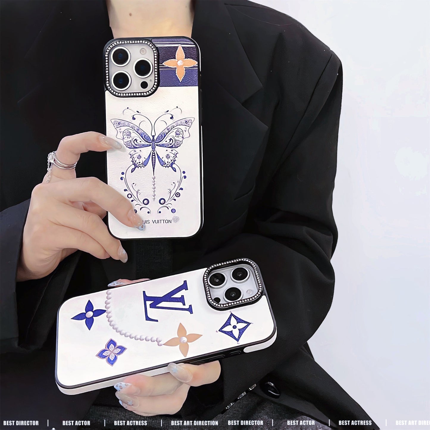 LV Elegant Butterfly Totem Apple iPhone Cover