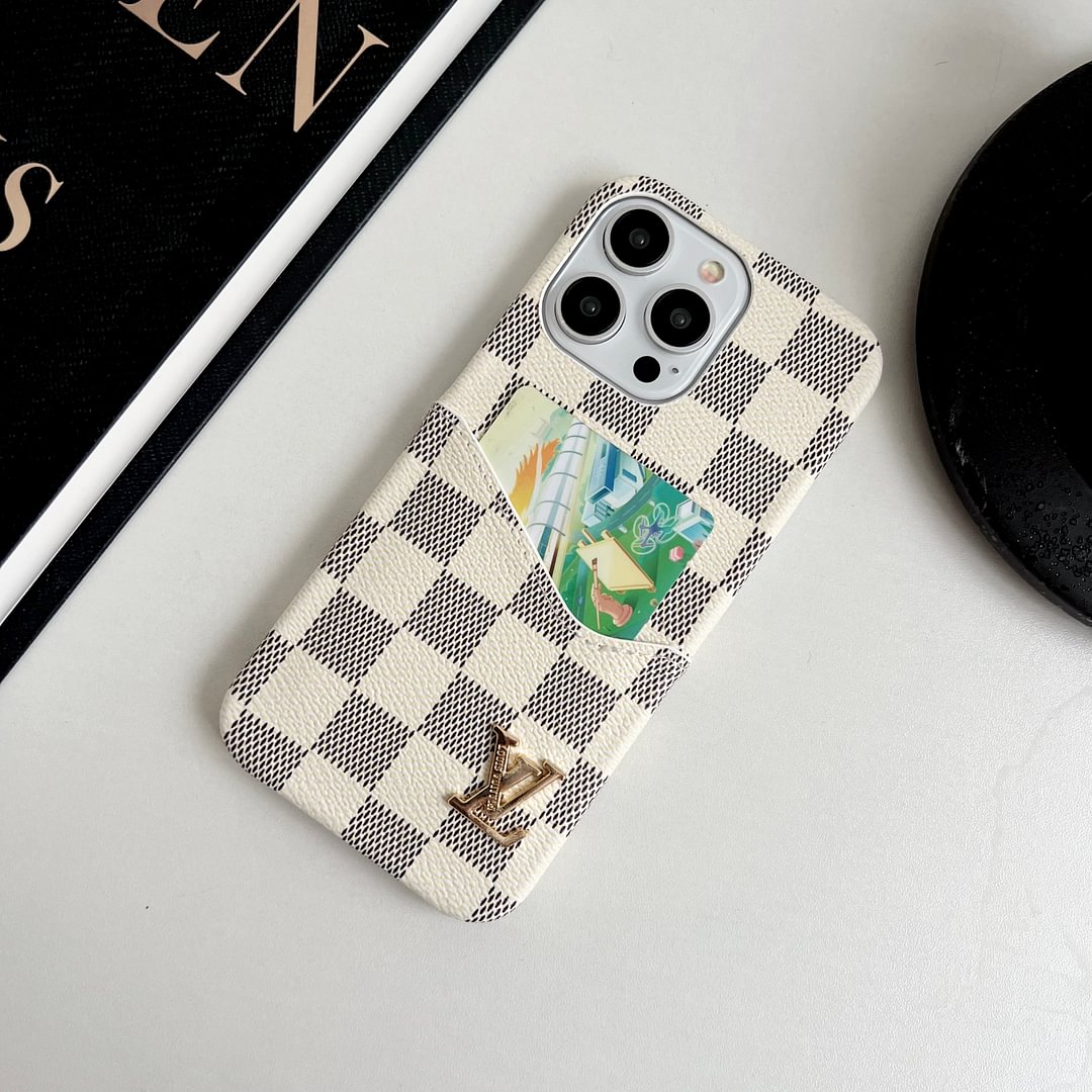Luxury Gucci & LV Monogram iPhone Case Card Holder