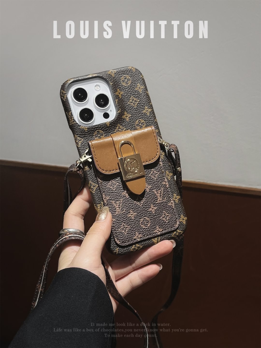 Louis Vuitton IPhone Crossbody Monogram Canvas iPhone Case