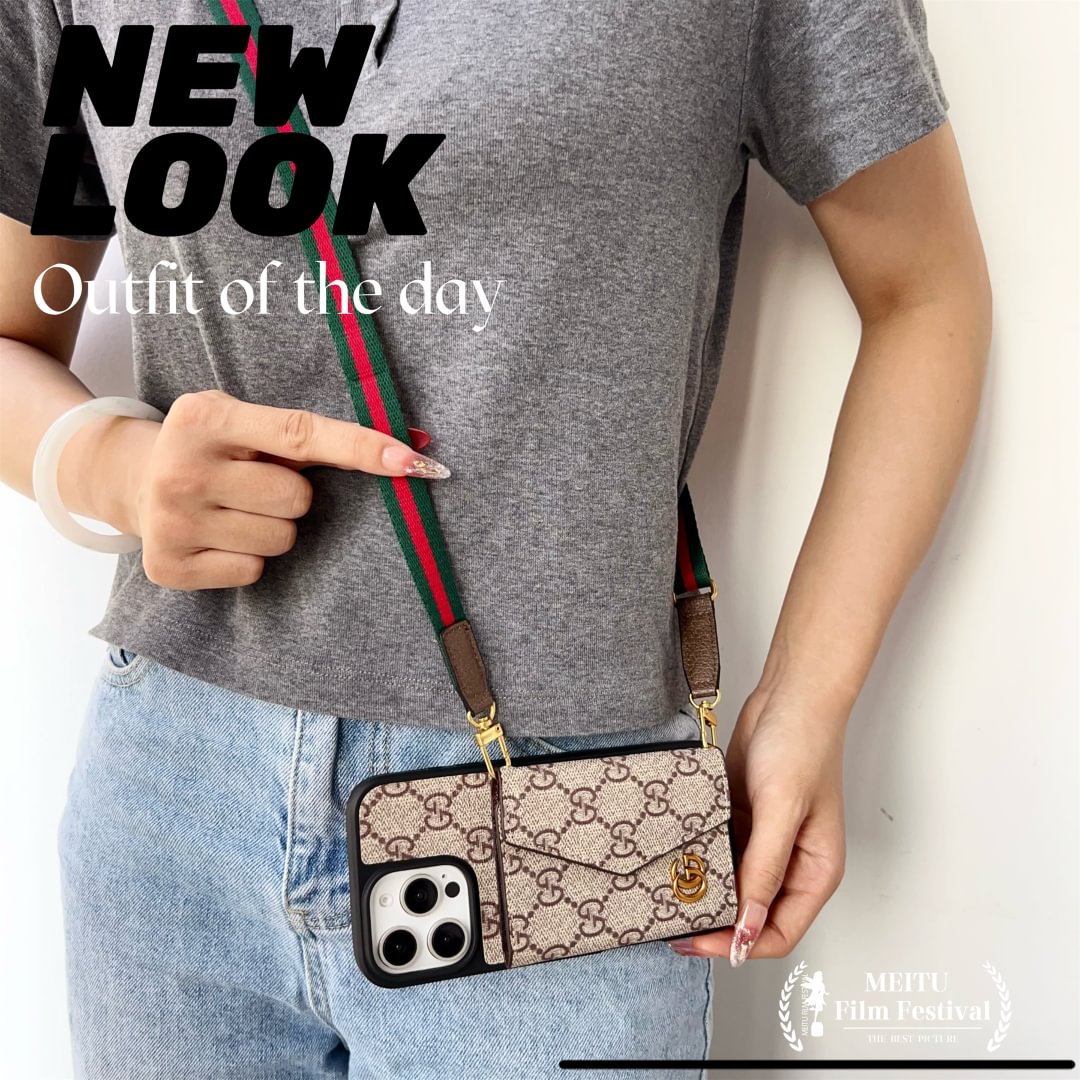 Louis Vuitton Crossbody Strap With  Wallet Card Holder