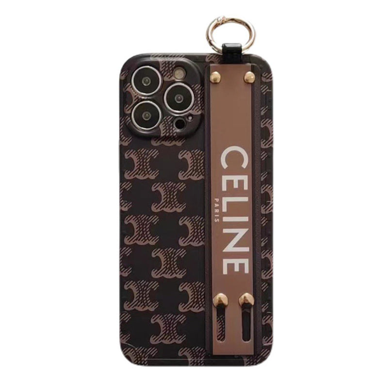 Designer Celine iPhone Case With Hand Strap