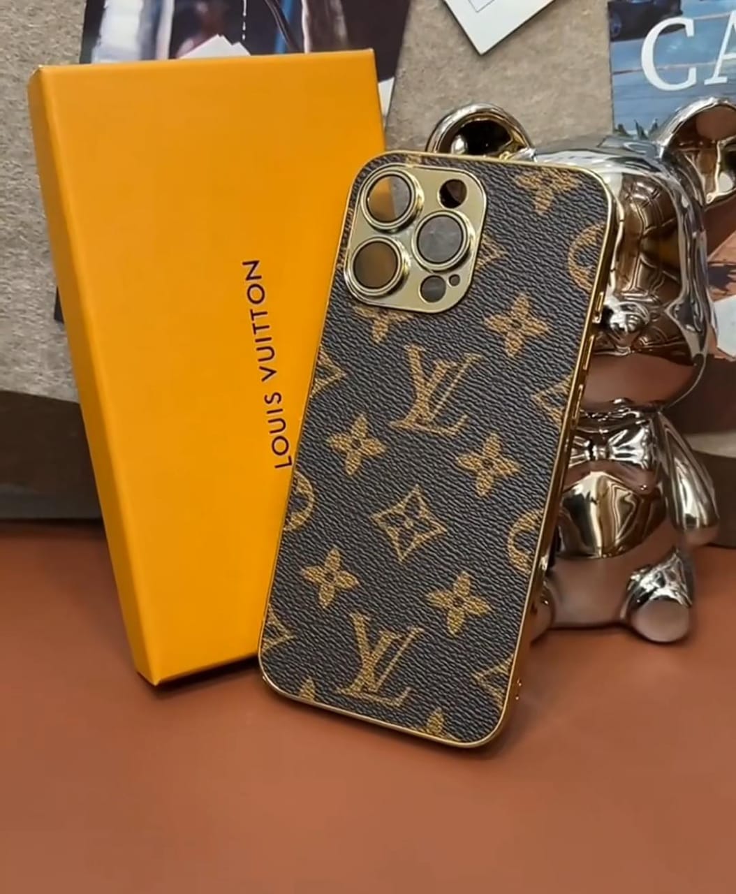 LUXURY LV IPHONE CASE LEATHER COVER