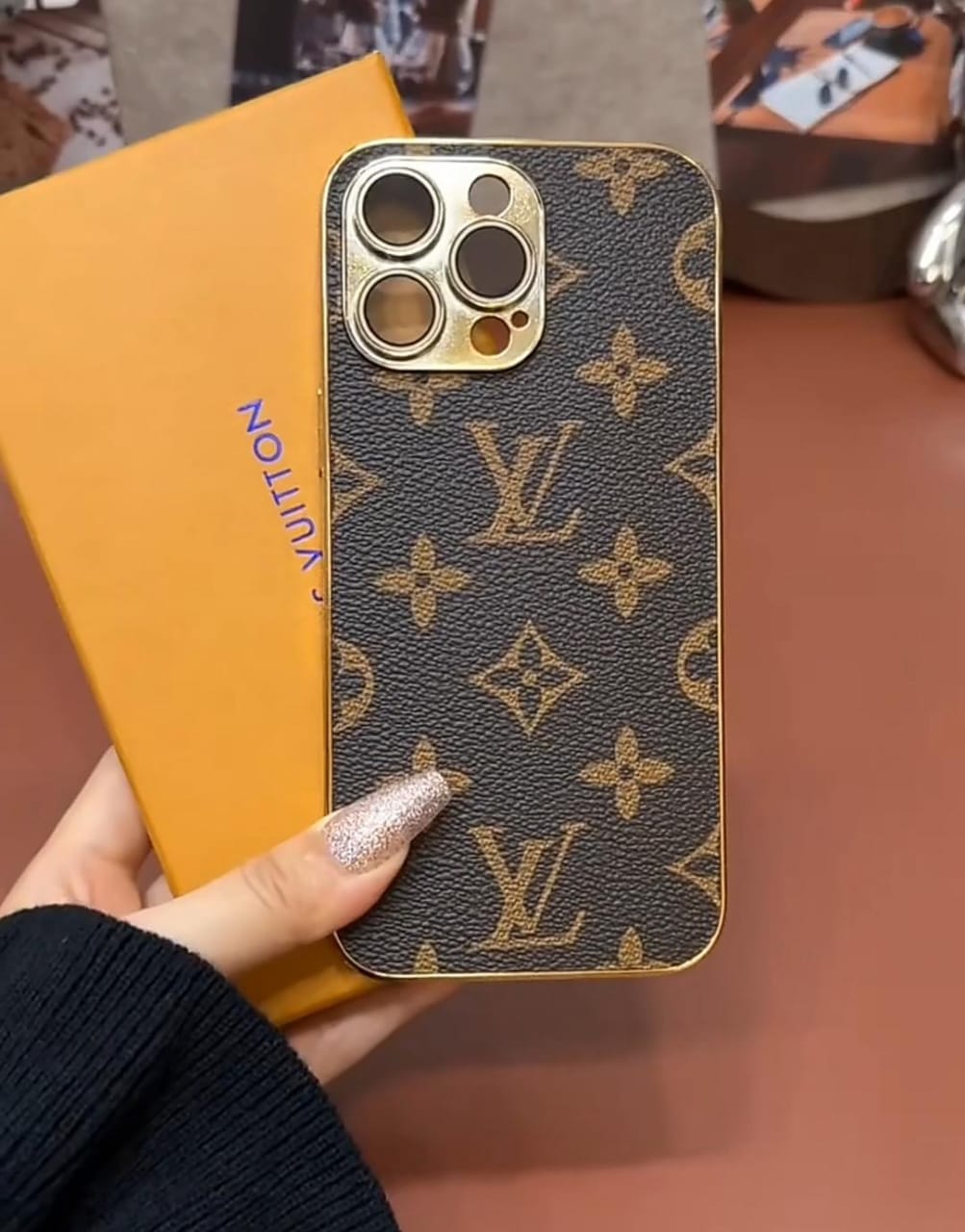 LUXURY LV IPHONE CASE LEATHER COVER