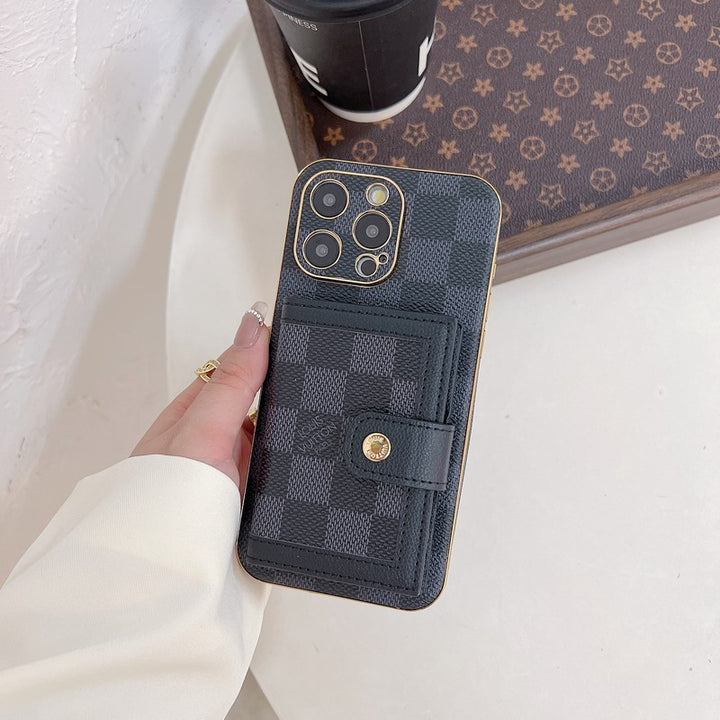 Luxury LV Classic Color Card Bag Apple iPhone Case