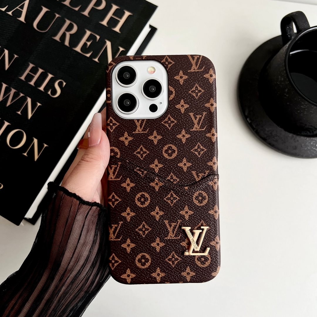 Luxury Gucci & LV Monogram iPhone Case Card Holder