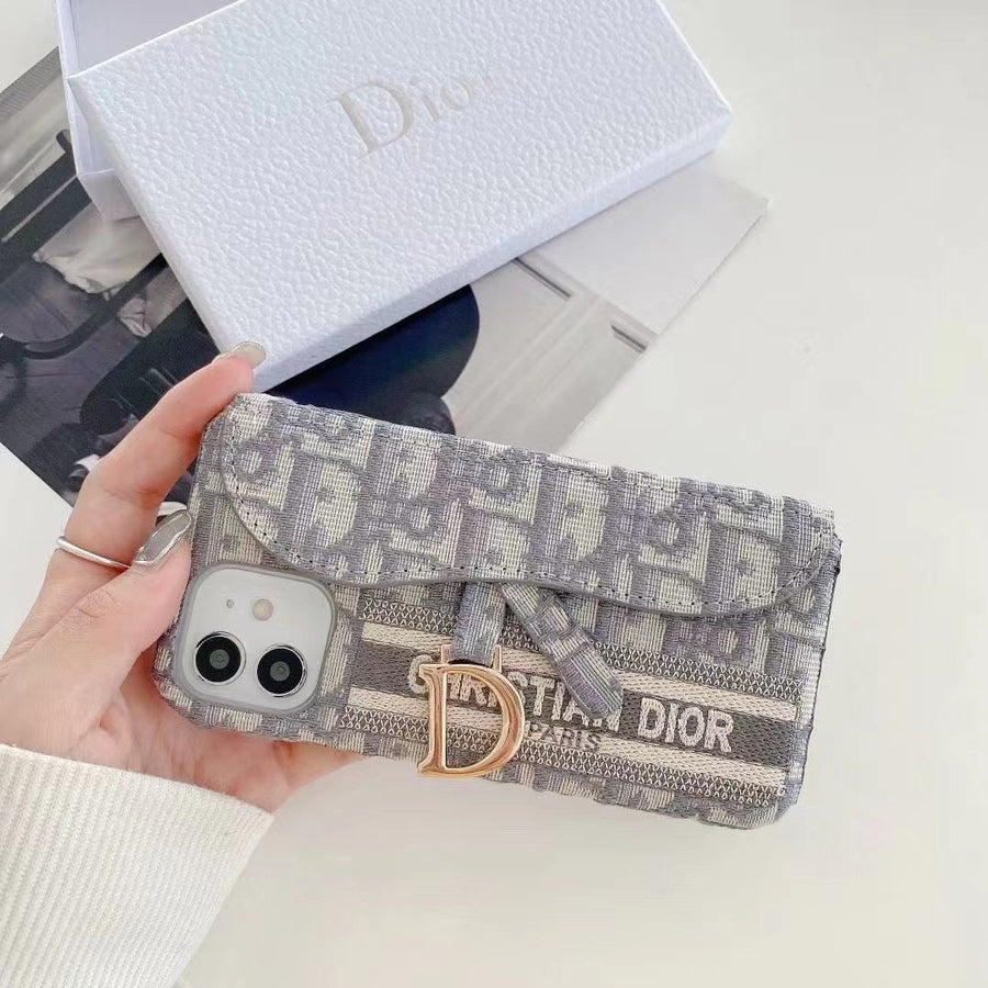 Dior Luxury iPhone Case with Card Holder