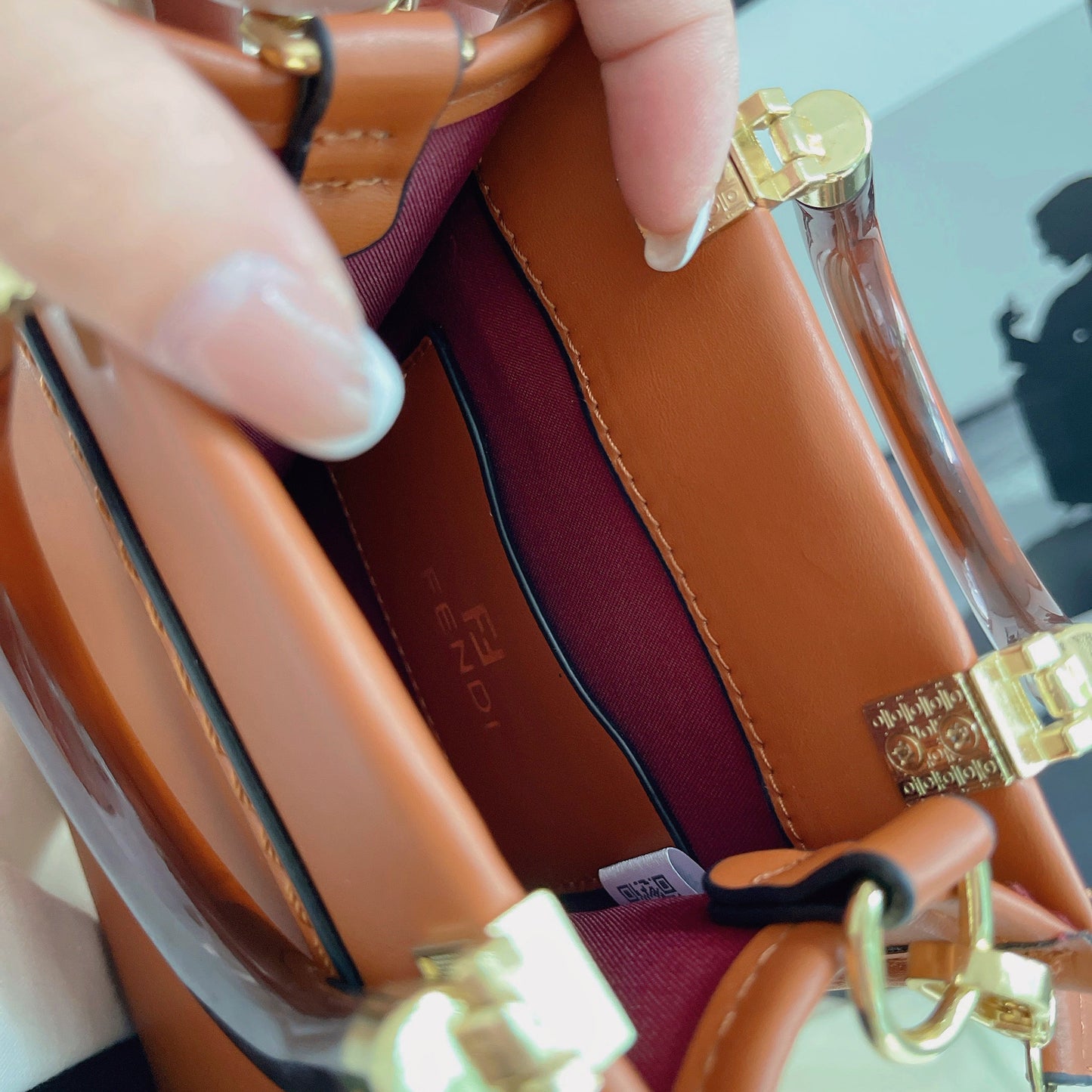 Designer Fendi Tote Bag With Crossbody Strap Inspired