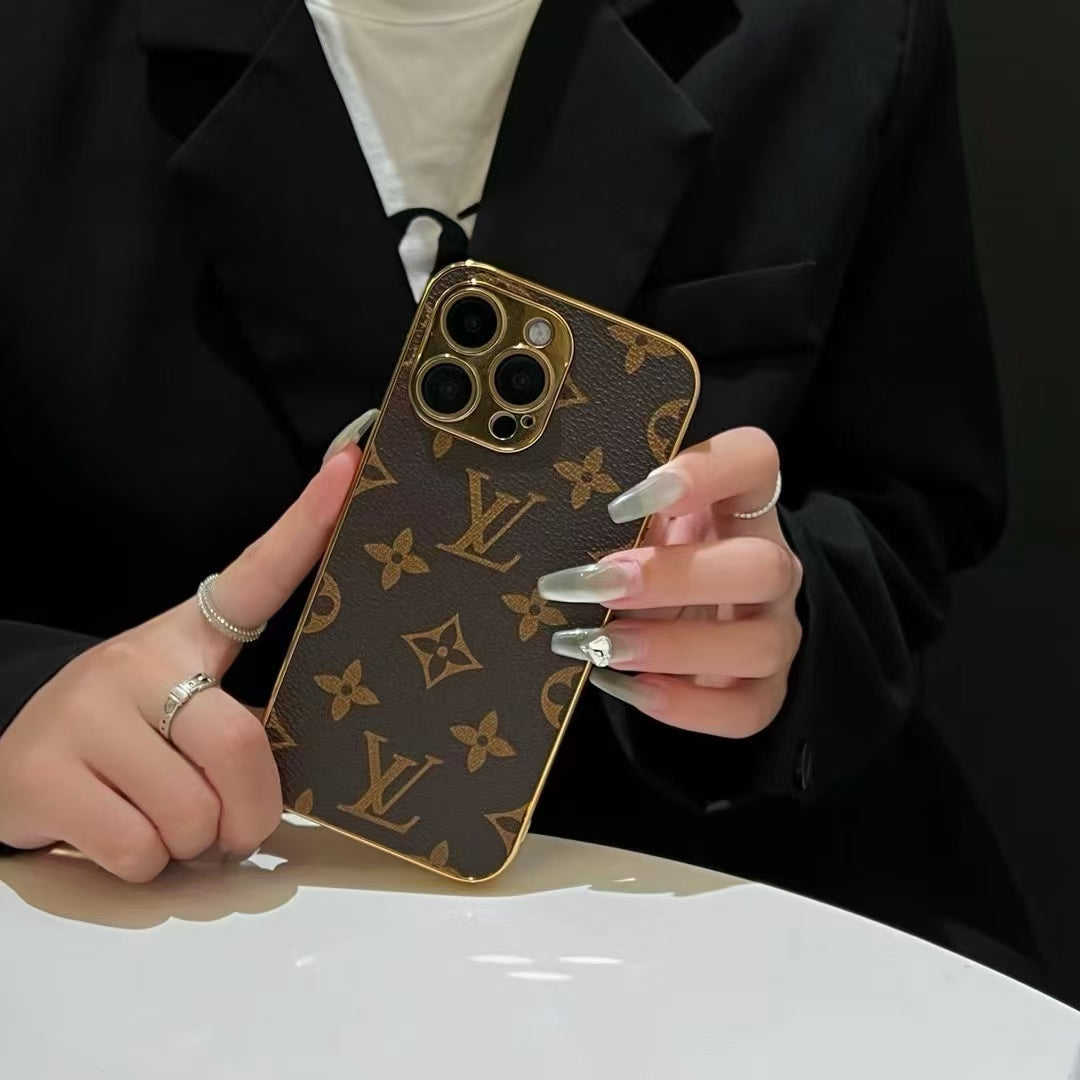LUXURY LV IPHONE CASE LEATHER COVER