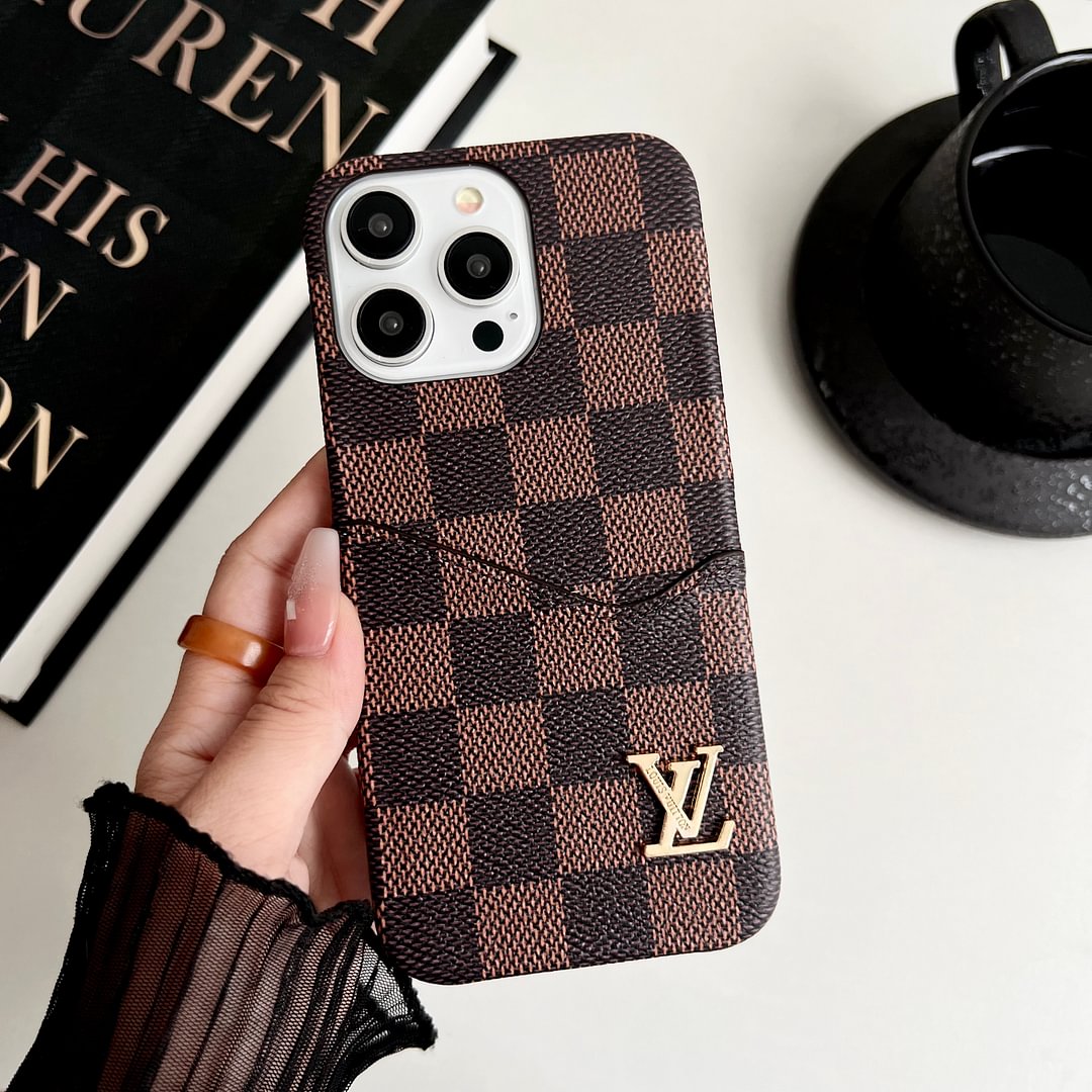 Luxury Gucci & LV Monogram iPhone Case Card Holder