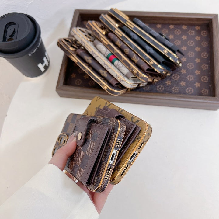 Luxury LV Classic Color Card Bag Apple iPhone Case