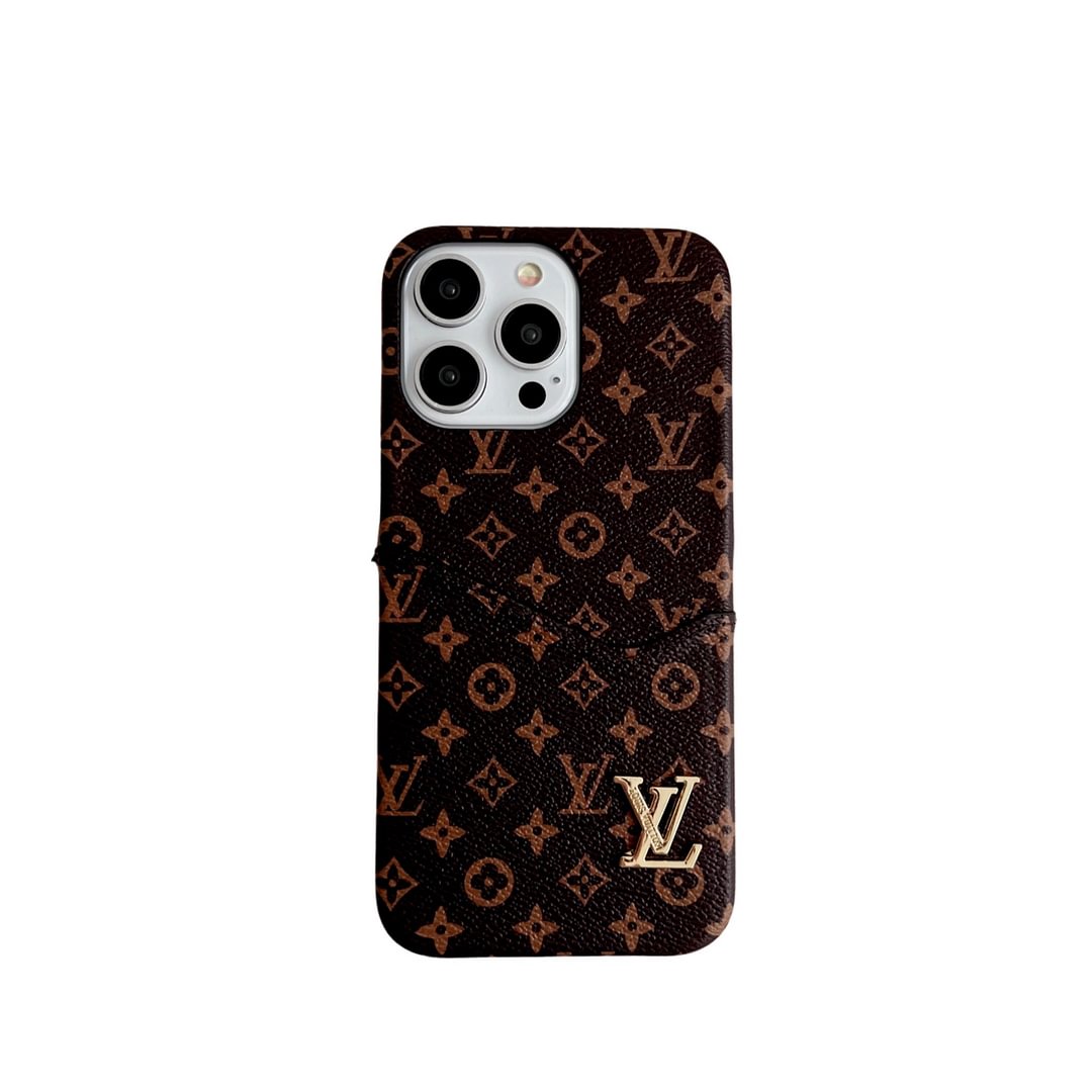 Luxury Gucci & LV Monogram iPhone Case Card Holder