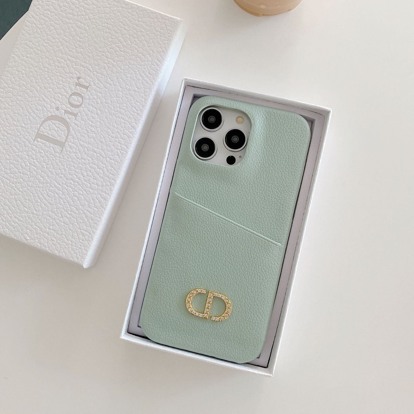 Designer Dior Leather iPhone Case Multi Colors
