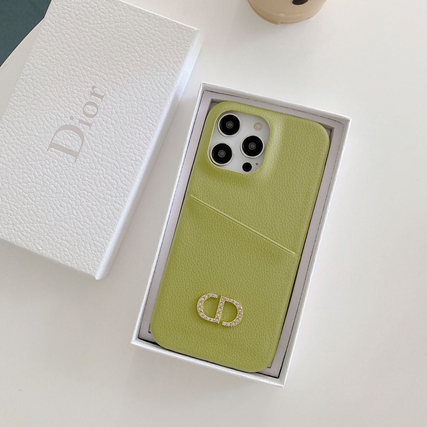 Designer Dior Leather iPhone Case Multi Colors