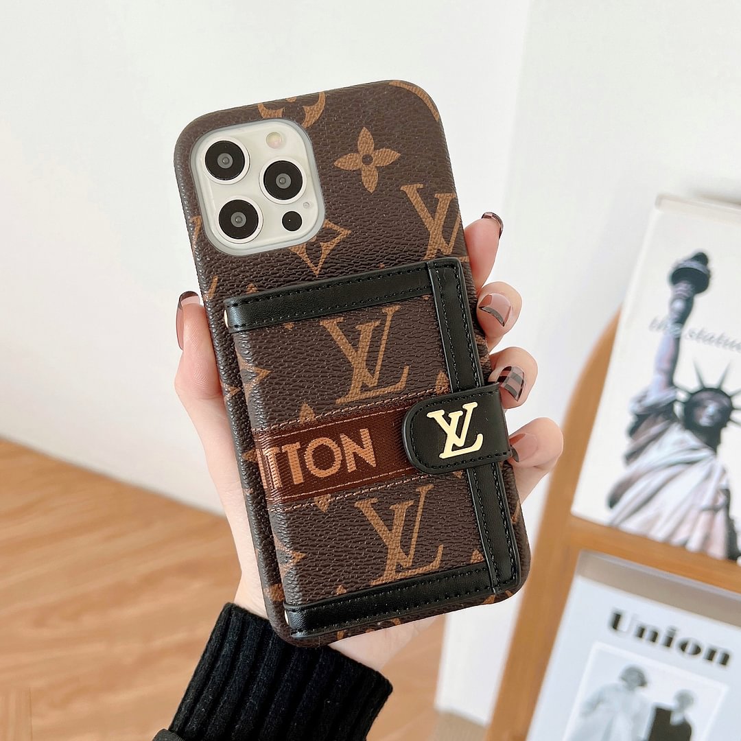 Designer LV WALLET CARD HOLDER PHONE CASE