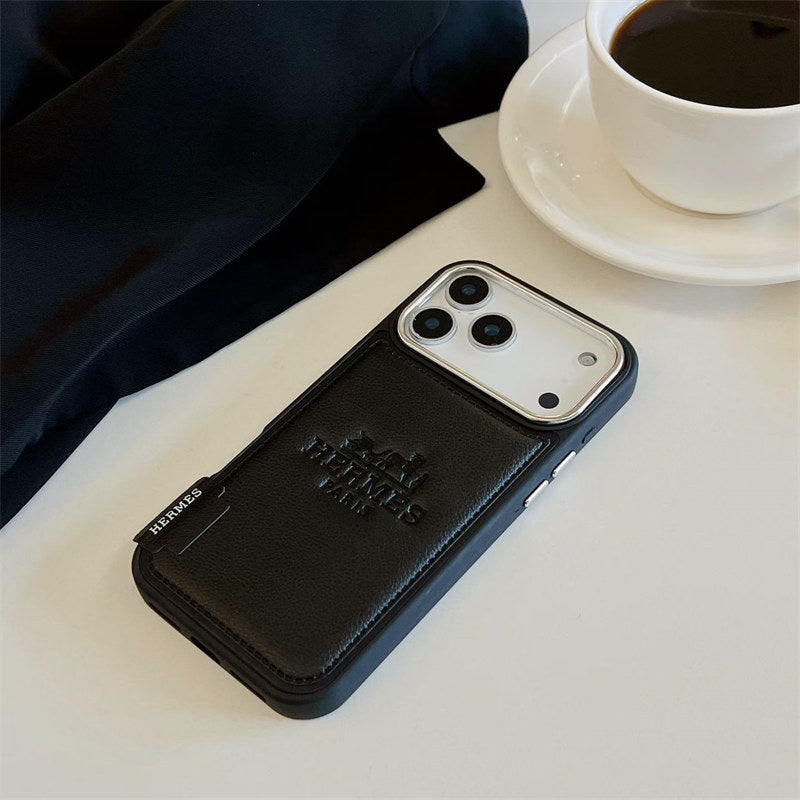 Luxury Leather Hermes IPhone Case 17