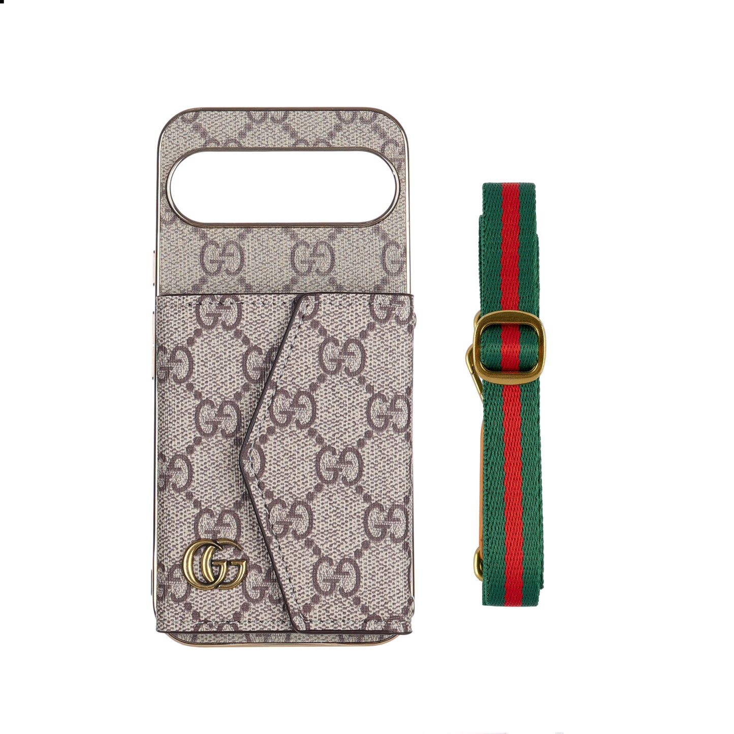 Luxury Louis Vuitton Google Pixel phone case With Card Holder & Strap
