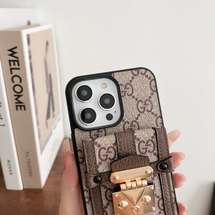 Luxury GUCCI  IPHONE CASE WITH STRAP