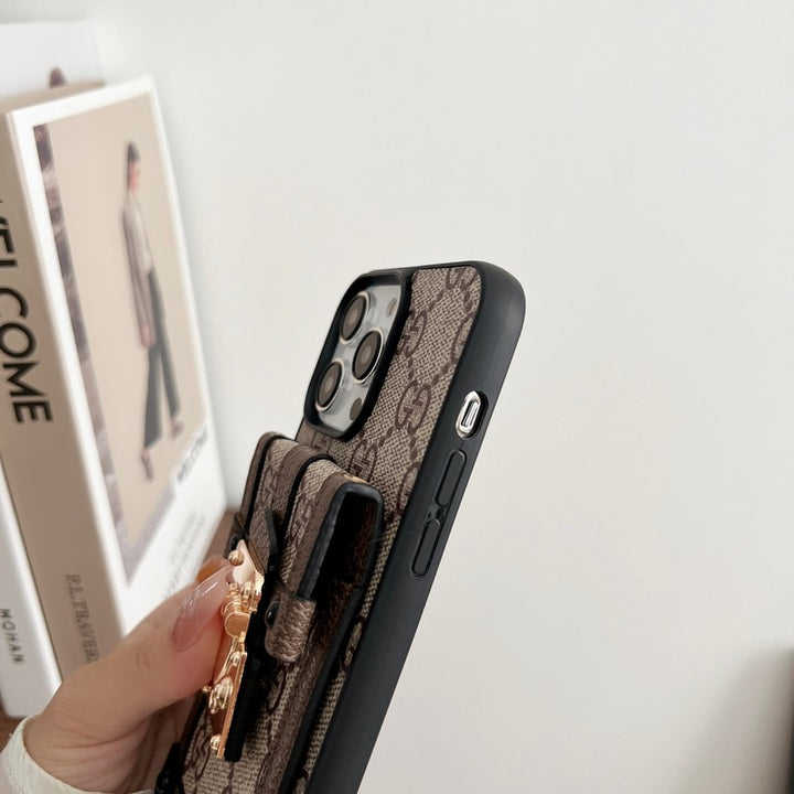 Luxury GUCCI  IPHONE CASE WITH STRAP