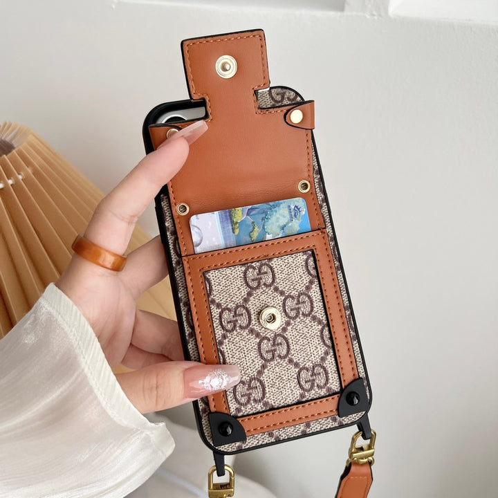 Luxury GUCCI  IPHONE CASE WITH STRAP