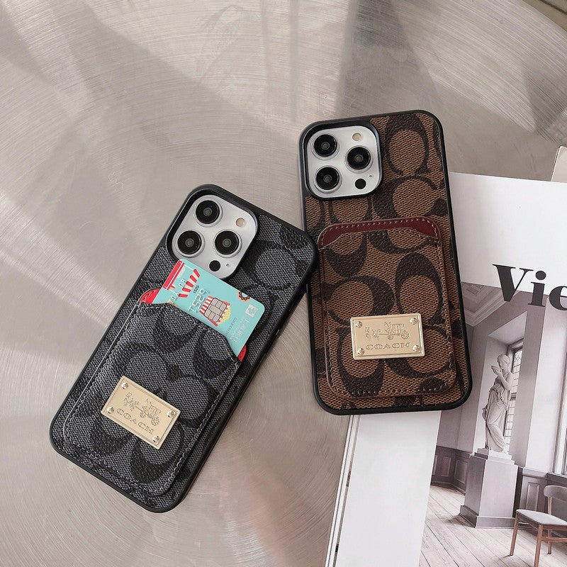 Luxury Coach Leather iPhone Case Inspired