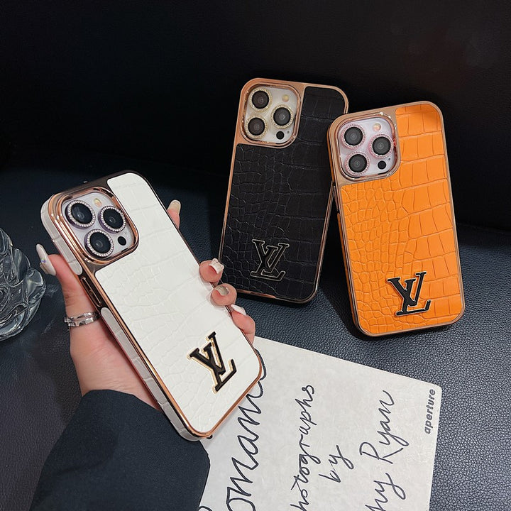 Premium LV Crocodile Pattern Color iPhone Case